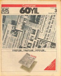 Cumhuriyet 60 Yıl Özel Ek Sayı 3 9 Mayıs 1984 - İsmet İnönü Döneminde Yunus Nadisiz Cumhuriyet NDR83276 - Gökçekoleksiyon