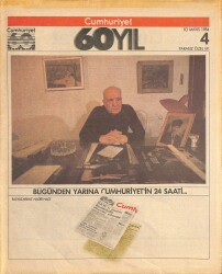 Cumhuriyet 60 Yıl Özel Ek Sayı 4 10 Mayıs 1984 - Cumhuriyetin 24 Saati NDR83275 - Gökçekoleksiyon