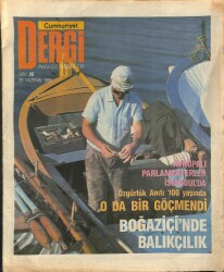 Cumhuriyet Dergisi 29 Haziran 1986 Sayı 20 - Boğaziçinde Balıkçılık NDR78474 - Gökçekoleksiyon