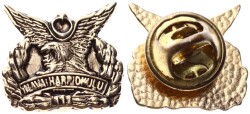 Hava Harp Okulu (HHO) Resmi Kurumsal İkonografili Yaka Rozeti (c. 1970-1990) RZT1827 - 3