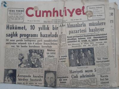 Cumhuriyet Gazete - 19 Kasım 1951 - Konya Ovasında 5 Aydan Beri İlk Yağmur GZ112822 - 1