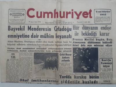 Cumhuriyet Gazete - 27 Aralık 1951 - Kızıl Çin Formozayı İstiyor GZ112828 - 1