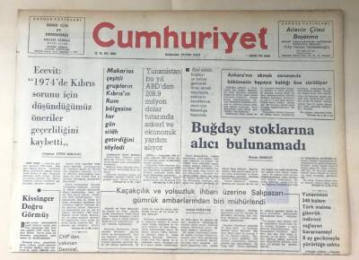 Cumhuriyet Gazetesi 1 Ağustos 1976 GZ273 - 2