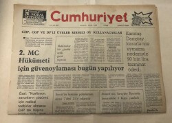 Cumhuriyet Gazetesi 1 Ağustos 1977 GZ1347 - 2