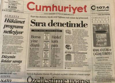 Cumhuriyet Gazetesi 1 Ekim 1998-Altın Portakal Boykotla Açılıyor GZ45158 - 2