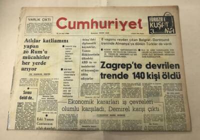 Cumhuriyet Gazetesi 1 Eylül 1974 GZ1496 - 2