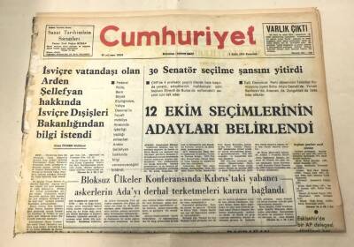Cumhuriyet Gazetesi 1 Eylül 1975 GZ1615 - 2