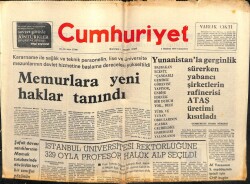 Cumhuriyet Gazetesi 1 Haziran 1974 - Memurlara Yeni Haklar Tanınıyor GZ103251 - 1