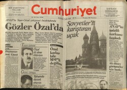 Cumhuriyet Gazetesi 1 Haziran 1987 - Sovyetleri Karıştıran Uçak GZ62154 - 2
