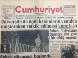 Cumhuriyet Gazetesi 1 Kasım 1960 - Yassıada İntıbaları - GZ12052 - 1