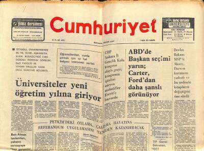 Cumhuriyet Gazetesi 1 Kasım 1976 - Kartal Maltepede 3 Milyon Liralık Kaçak Amerikan Sigarası Elegeçirildi GZ121826 - 1