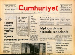 Cumhuriyet Gazetesi 1 Mayıs 1976 - Alpkaya Davası Beraatle Sonuçlandı - Sultanahmet'te Elle Çamaşır Yıkama Fabrikaları Bile Var GZ161087 - Gökçekoleksiyon
