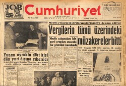 Cumhuriyet Gazetesi 1 Nisan 1964 - Makarios 42.000 Kişilik Bir ''Rum Ordusu'' Kuruyor GZ160411 - Gökçekoleksiyon