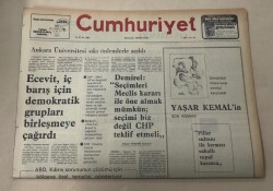 Cumhuriyet Gazetesi 1 Şubat 1977 GZ1166 - 1