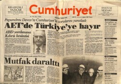 Cumhuriyet Gazetesi 1 Şubat 1987 - ABD Gemileri Alarmda GZ65113 - 1