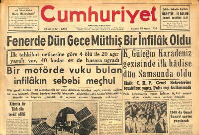 Cumhuriyet Gazetesi 10 Ağustos 1959 - Eisenhower Londradan Önce Bonna Gidecek - 1960da Genel Sanayi Sayımı Yapılacak GZ120301 - 1
