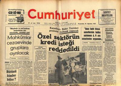 Cumhuriyet Gazetesi 10 Ağustos 1967 - 1967 CENTO Bakanlar Konseyi Toplanmıyor GZ90058 - 1