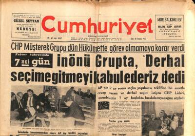 Cumhuriyet Gazetesi 10 Aralık 1963 - Karamanlis Parti Başkanlığından Çekildi Ve Yunanistanı Terketti GZ98220 - 1