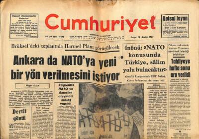 Cumhuriyet Gazetesi 10 Aralık 1967 - Tıpta Yeni Bir Hamle Kanserli Hücrenin Üremesini Önleyen Bir Madde Bulundu GZ96949 - 1