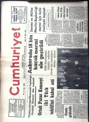 Cumhuriyet Gazetesi 10 Ekim 1967 - Andre Maurois Öldü, Batı Müziği Barış Manço, Aşkın Tuna 16 m Atladı GZ122316 - 1