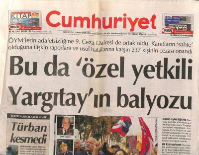 Cumhuriyet Gazetesi 10 Ekim 2013 - HES Yüzünden Kurumayan Dere Kalmadı - ODTÜlülere Terör Davası GZ95254 - 1