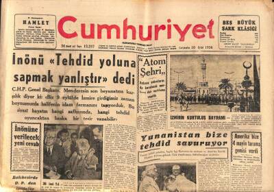 Cumhuriyet Gazetesi 10 Eylül 1958 - Sivasta Geçim Şartları Yüzünden Bir Hakim Daha İstifa Etti GZ98052 - 1