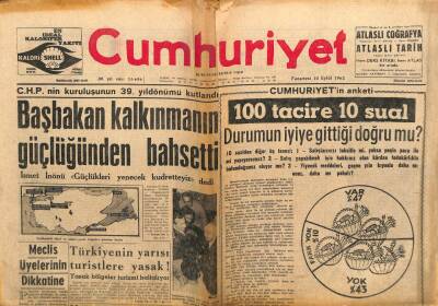 Cumhuriyet Gazetesi 10 Eylül 1962 - Başbakan Kalkınmanın Güçlüğünden Bahsetti GZ103443 - 1