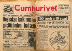 Cumhuriyet Gazetesi 10 Eylül 1962 - Başbakan Kalkınmanın Güçlüğünden Bahsetti GZ103443 - 2
