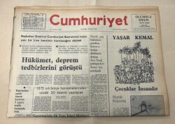 Cumhuriyet Gazetesi 10 Eylül 1975 GZ1624 - 1