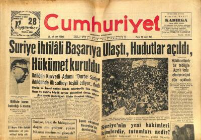 Cumhuriyet Gazetesi - 10 Mart 1963 - Suriye İhtilali Başarıya Ulaştı GZ99579 - 1