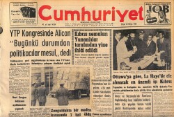 Cumhuriyet Gazetesi 10 Mayıs 1964 - Kıbrıs Semaları Yunanlılar Tarafından Yine İhlâl Edildi GZ160397 - Gökçekoleksiyon