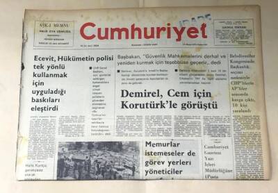 Cumhuriyet Gazetesi 10 Mayıs 1975 GZ575 - 1