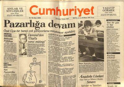 Cumhuriyet Gazetesi - 10 Mayıs 1987 - Polonyada Uçak Düştü,183 Ölü GZ99606 - 1
