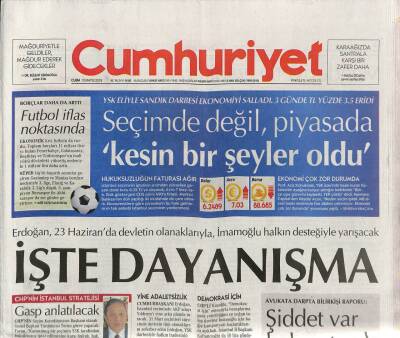Cumhuriyet Gazetesi 10 Mayıs 2019 - Yargıtaydan Sağlığı Bozulan İşçinin Savunmasız Ve Tazminatsız Atılmasına Onay - Ayşe Öğretmen İçin Geciken Karar GZ95259 - 1