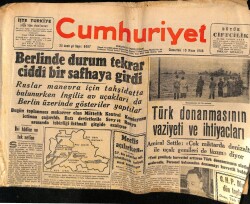 Cumhuriyet Gazetesi 10 Nisan 1948 - Türk Donanmasının Vaziyeti ve İhtiyaçları GZ69708 - 2