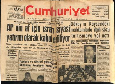 Cumhuriyet Gazetesi 10 Nisan 1962 - Çayırova Fabrikası Amerikaya Pencere Camı İhraç Edecek GZ85490 - 1