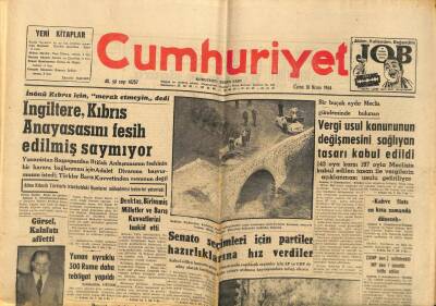 Cumhuriyet Gazetesi 10 Nisan 1964- Gürsel Kalafatı Affetti, Kabibay Serbest Bırakıldı, 40 Yıl Önce 10 Nisan 1925 Süleyman Sami Bey GZ87974 - 1