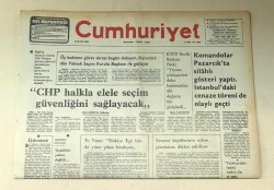Cumhuriyet Gazetesi 10 Nisan 1977 GZ708 - 1