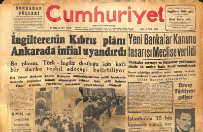 Cumhuriyet Gazetesi 10 Ocak 1958 - Anadoluda Petrol Araştırmaları - İngilterenin Kıbrıs Plânı Ankarada İnfial Uyandırdı GZ120349 - 1