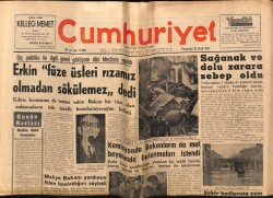 Cumhuriyet Gazetesi 10 Ocak 1963 - Komisyonda Bakanların da Mal Beyanında Bulunmaları İstendi GZ70061 - 2