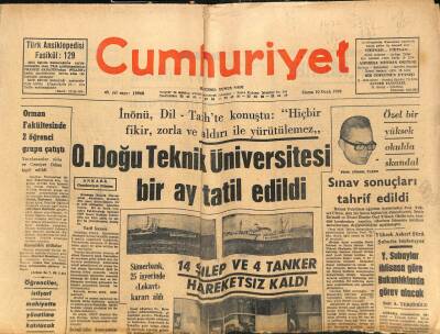 Cumhuriyet Gazetesi 10 Ocak 1969 - Voleybolcu Nur İle Antrenörü Alper Yakında Evleniyor GZ98206 - 1