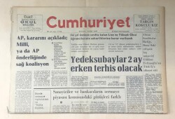 Cumhuriyet Gazetesi 10 Ocak 1974 GZ461 - 2