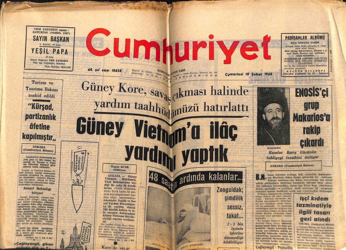 Cumhuriyet Gazetesi 10 Şubat 1968 - Çerkezköy'ün Bir Kısmına Şahıslar Sahip Çıkmak İstiyor GZ148719 - 1