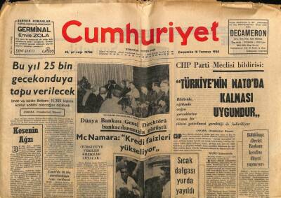 Cumhuriyet Gazetesi 10 Temmuz 1968 - Derby Fabrikasında İşgal Sona Erdi GZ79773 - 1