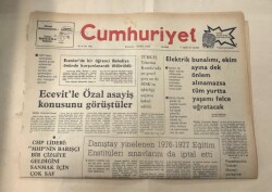 Cumhuriyet Gazetesi 11 Ağustos 1977 GZ1357 - 1