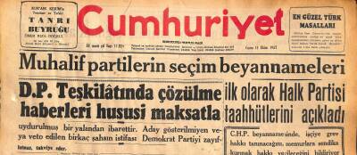 Cumhuriyet Gazetesi 11 Ekim 1957 - Asya Gripi Yüzünden 3 Okul Daha Tatil Oldu - Pleven de Kabineyi Kuramadı GZ119667 - 1