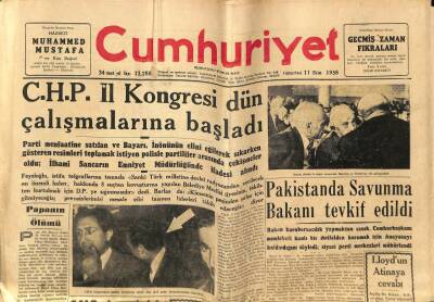 Cumhuriyet Gazetesi 11 Ekim 1958 - Papa 12.Piusun Ölümü Katolik Dünyasını Hüzne Boğdu GZ75997 - 1