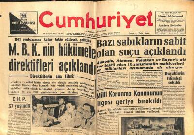 Cumhuriyet Gazetesi 11 Eylül 1960 - Safa Yalcukun Tahliye Talebi Reddedildi GZ103211 - 1