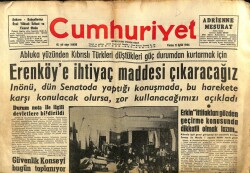 Cumhuriyet Gazetesi 11 Eylül 1964 - Türkler Arasında Gıdasızlıktan Salgın Hastalık Başgösterdi GZ62421 - 1