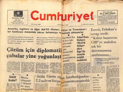 Cumhuriyet Gazetesi 11 Eylül 1974 - 3. Haliç Köprüsünden Günde Ortalama 40000 Araç Geçecek GZ88416 - 1